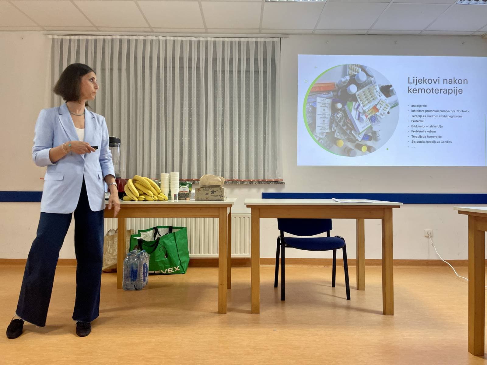 Sandra tijekom predavanja